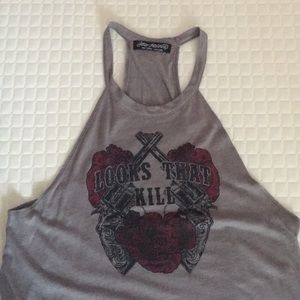 "Looks that kill" tank top ☠️